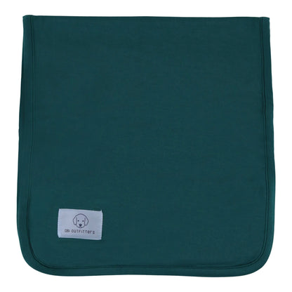 burp cloth jungle green