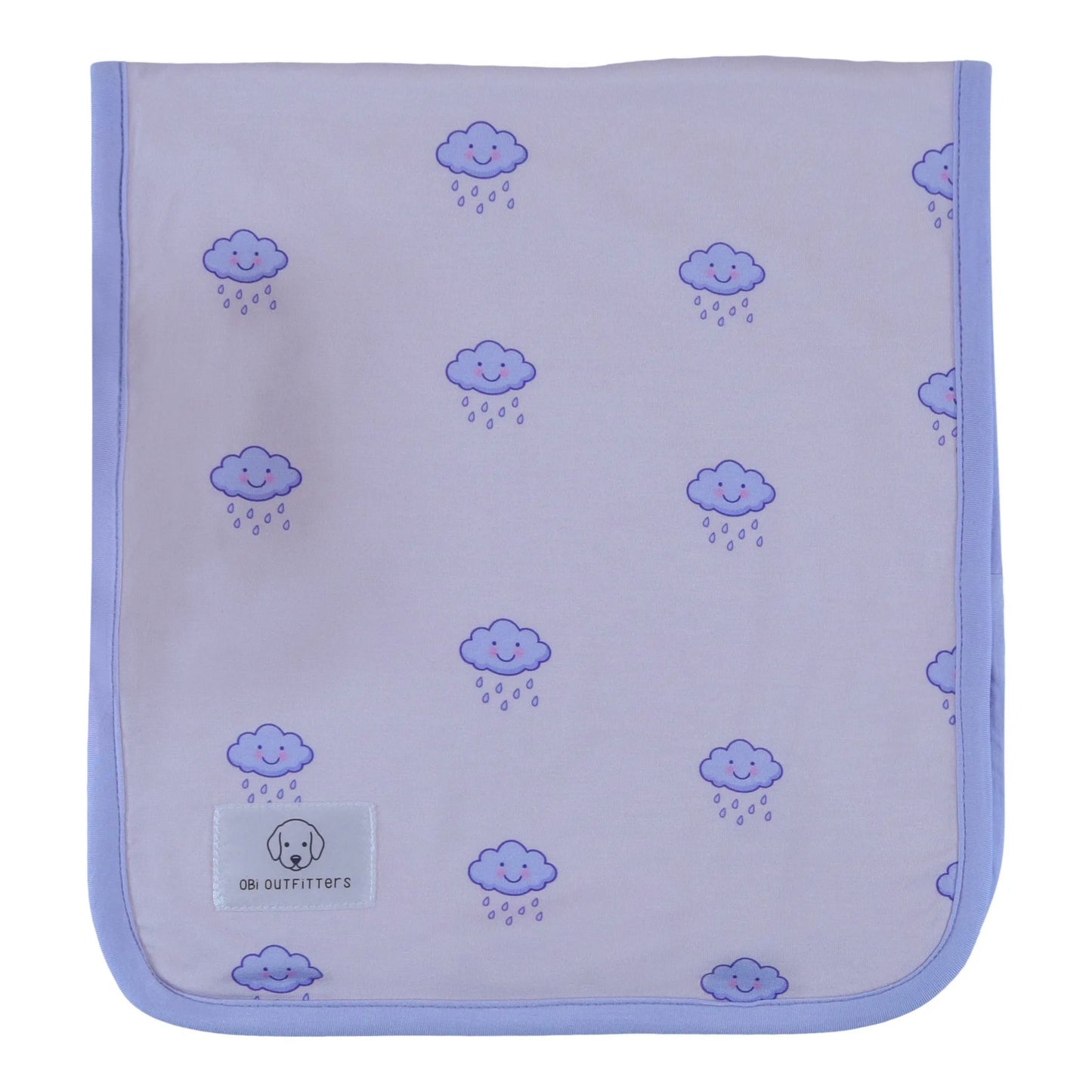burp cloth rain cloud