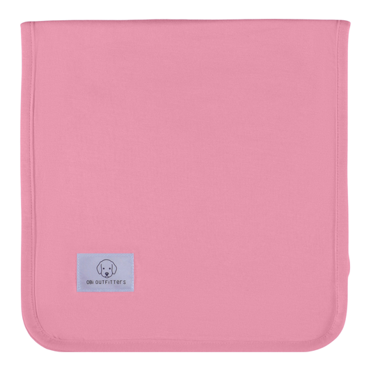 burp cloth cherry blossom pink
