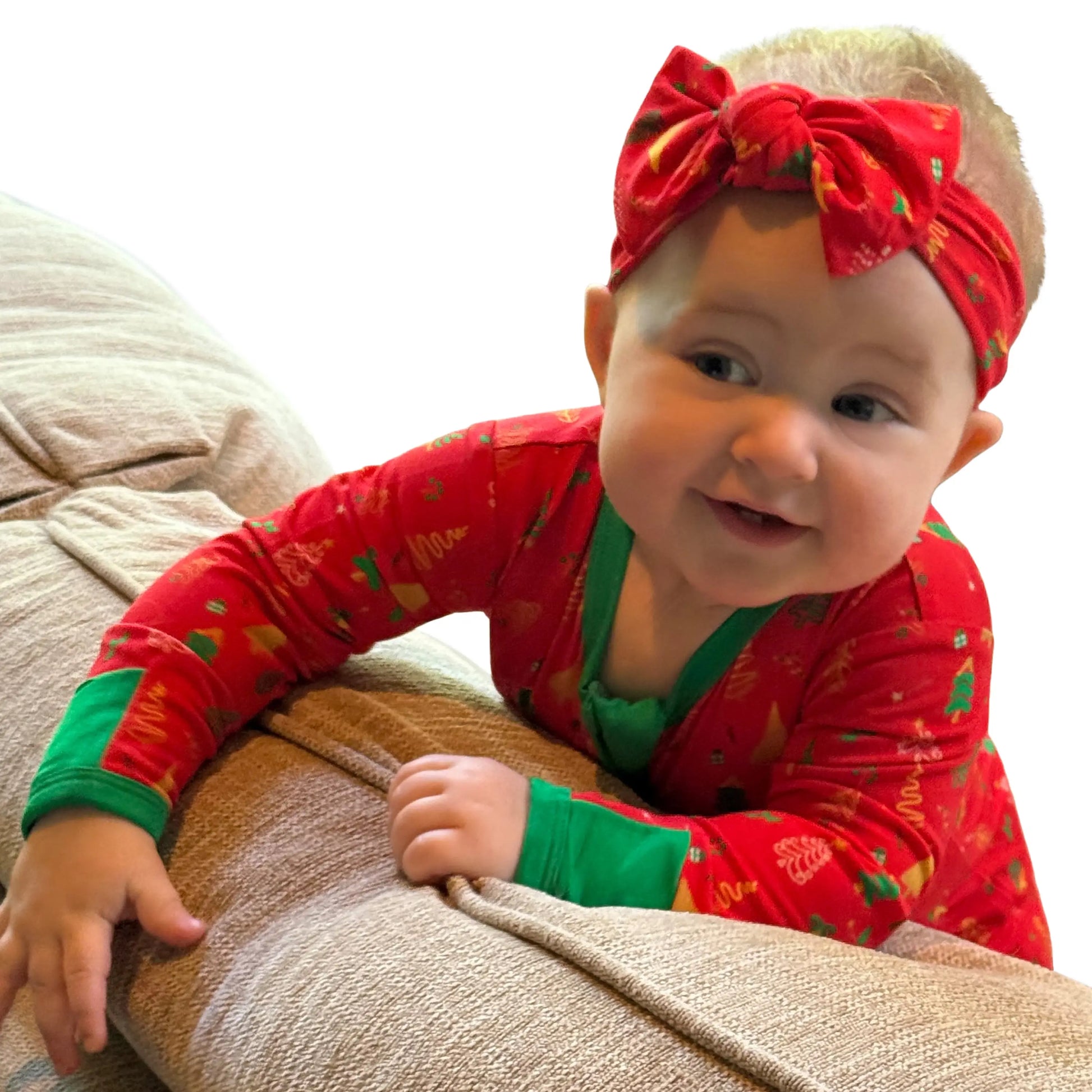 christmas obi cutie bow red christmas tree fun