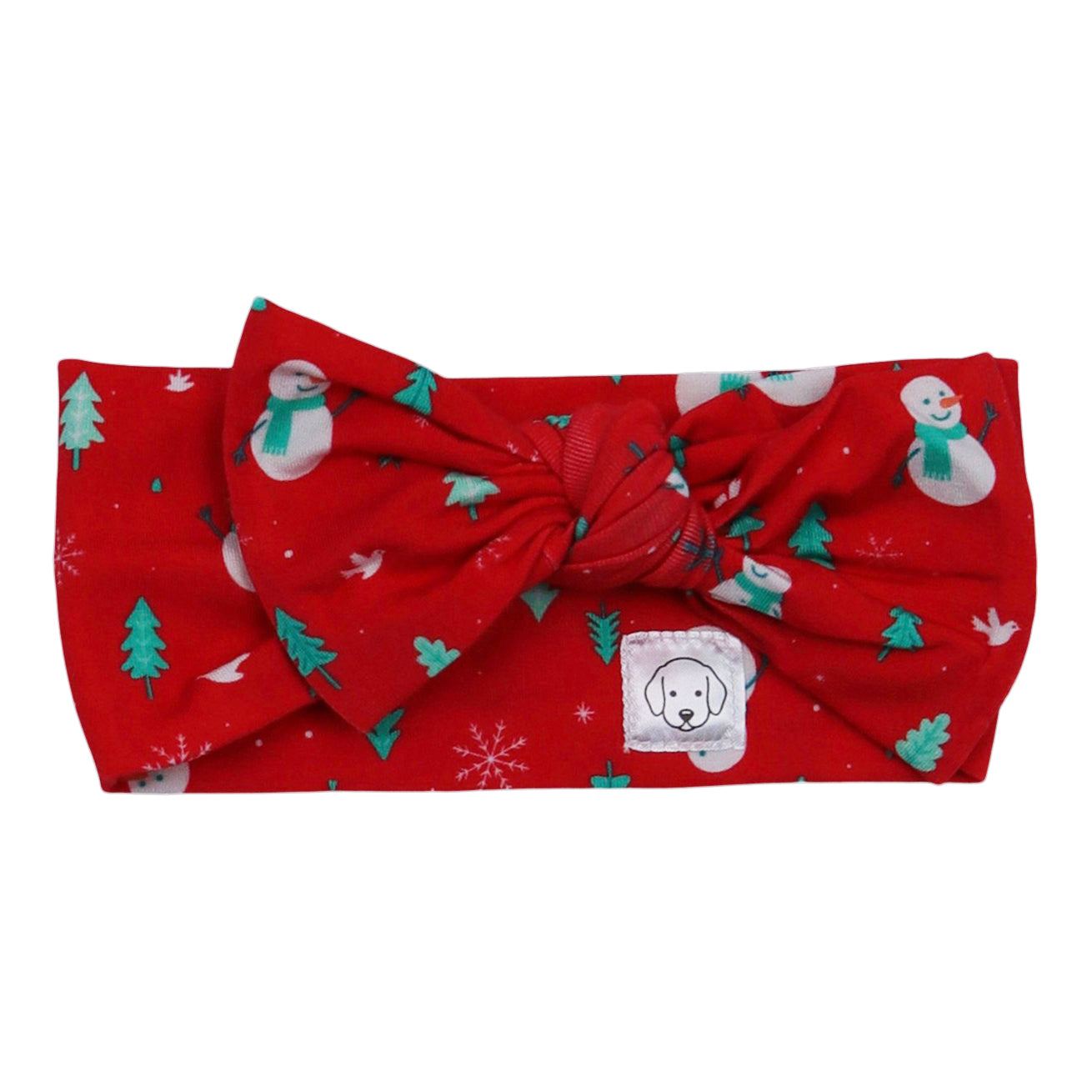 Christmas Obi Cutie Bow Headwrap Snowman