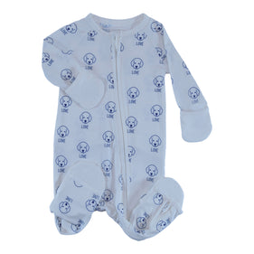 convertible zip romper blue obi love collection for baby boy