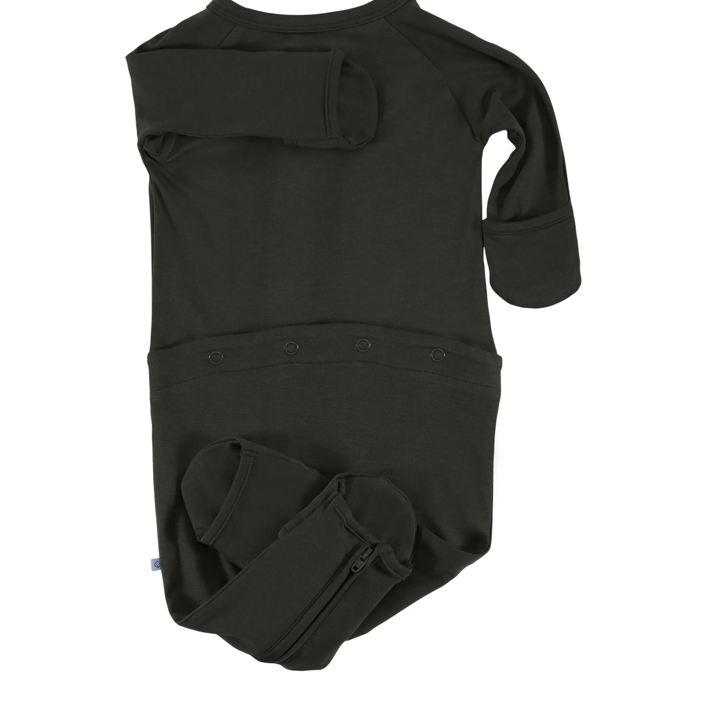 convertible zip romper olive