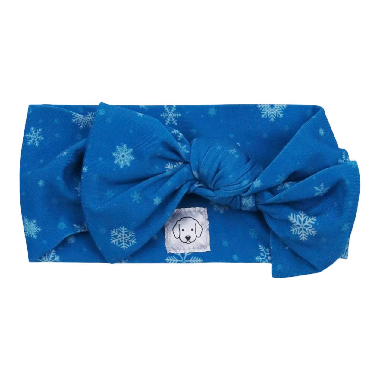cute christmas bow outfit with snowflakes for boy girl