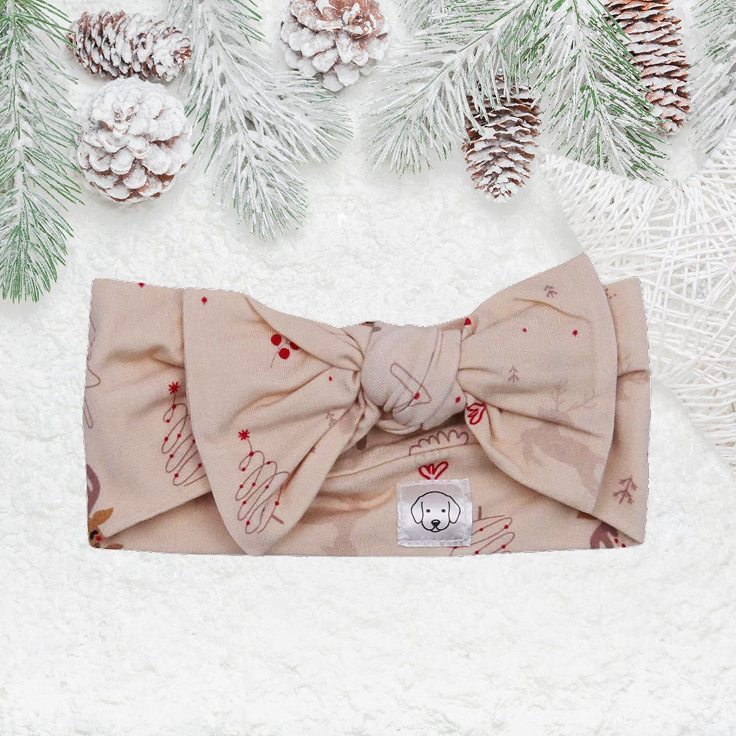 Christmas Obi Cutie Bow Headwrap Reindeer