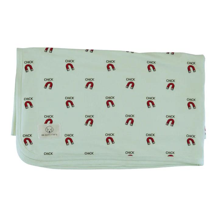 funny chick magnet baby and dog set