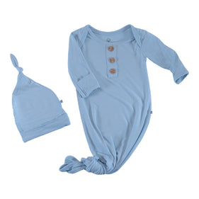 knotted gowns baby blue mist