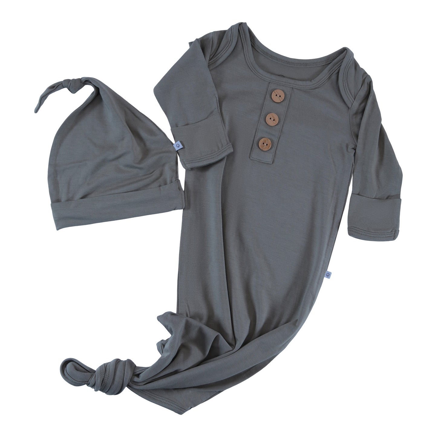 knotted gowns silver