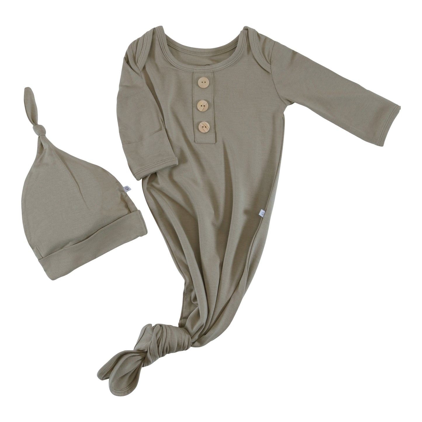 knotted gowns cocoa taupe