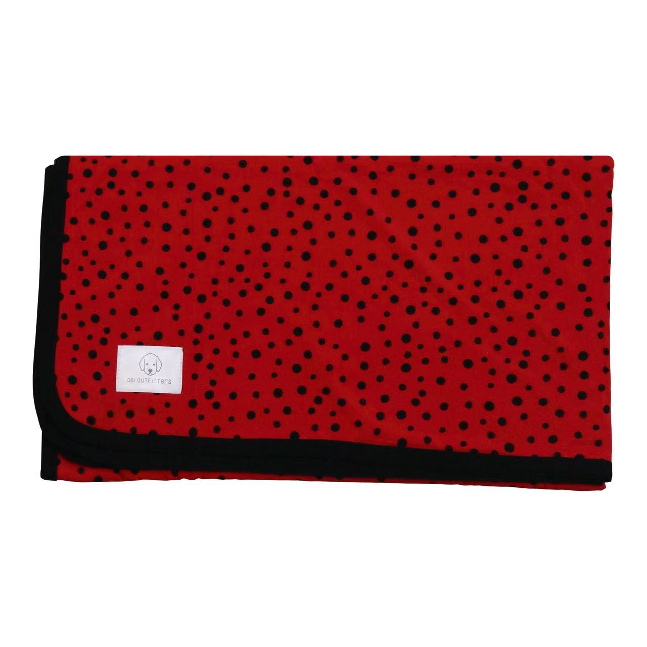 ladybug bamboo blanket for boy girl