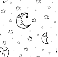 moon and stars