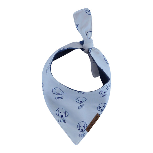premium puppy bandana blue obi love collection
