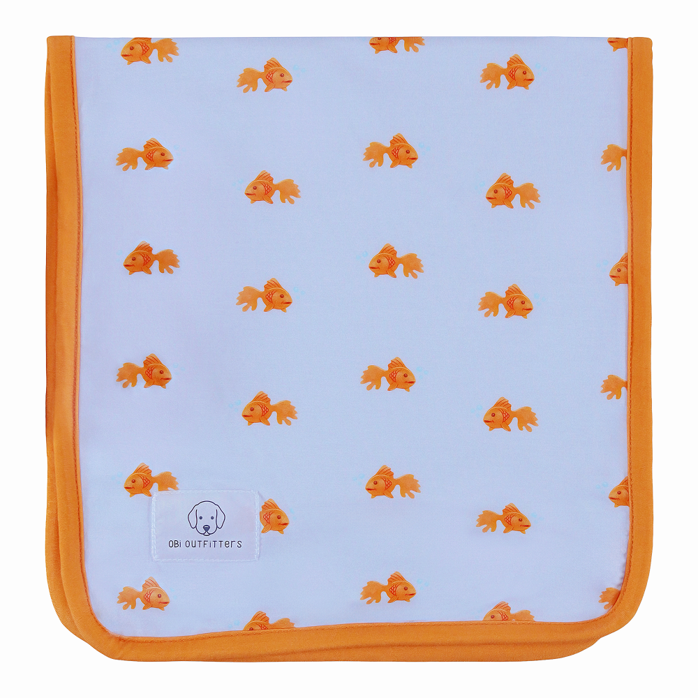 burp cloth goldfish