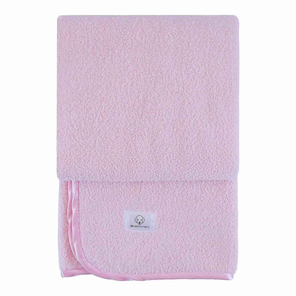 obi cloud cuddle blanket blush pink back