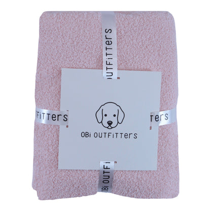 obi cloud cuddle blanket blush pink