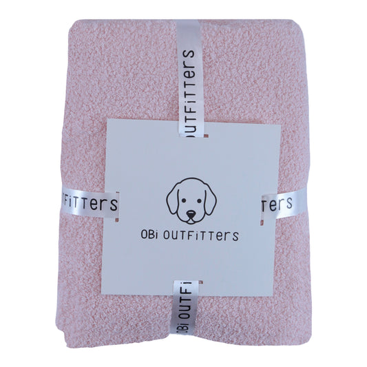 obi cloud cuddle blanket blush pink
