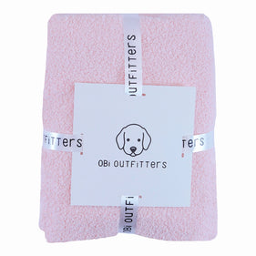 obi cloud cuddle blanket blush pink