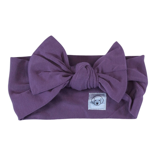 Obi cutie bow eggplant