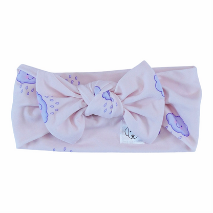 obi cutie bow headwrap rain cloud baby girl