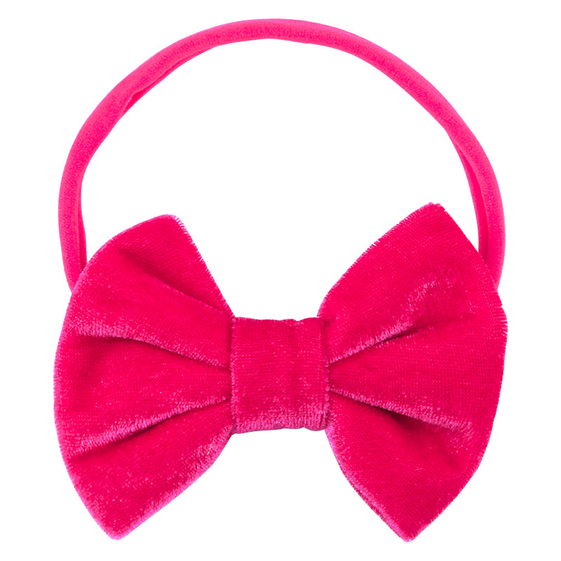Obi Cutie Velvet Strawberry Sorbet Bow