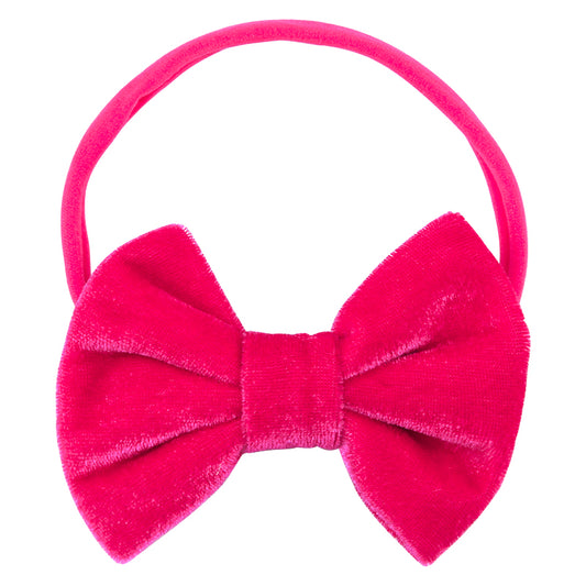 Obi Cutie Velvet Strawberry Sorbet Bow