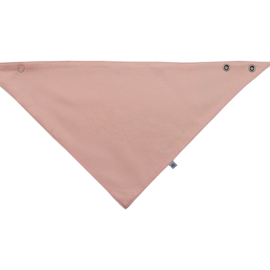 organic cotton bib peach blush for girl