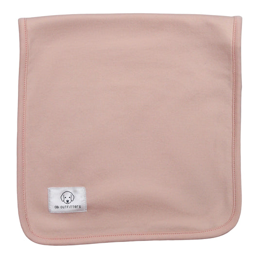 organic cotton burp cloth peach blush for girl