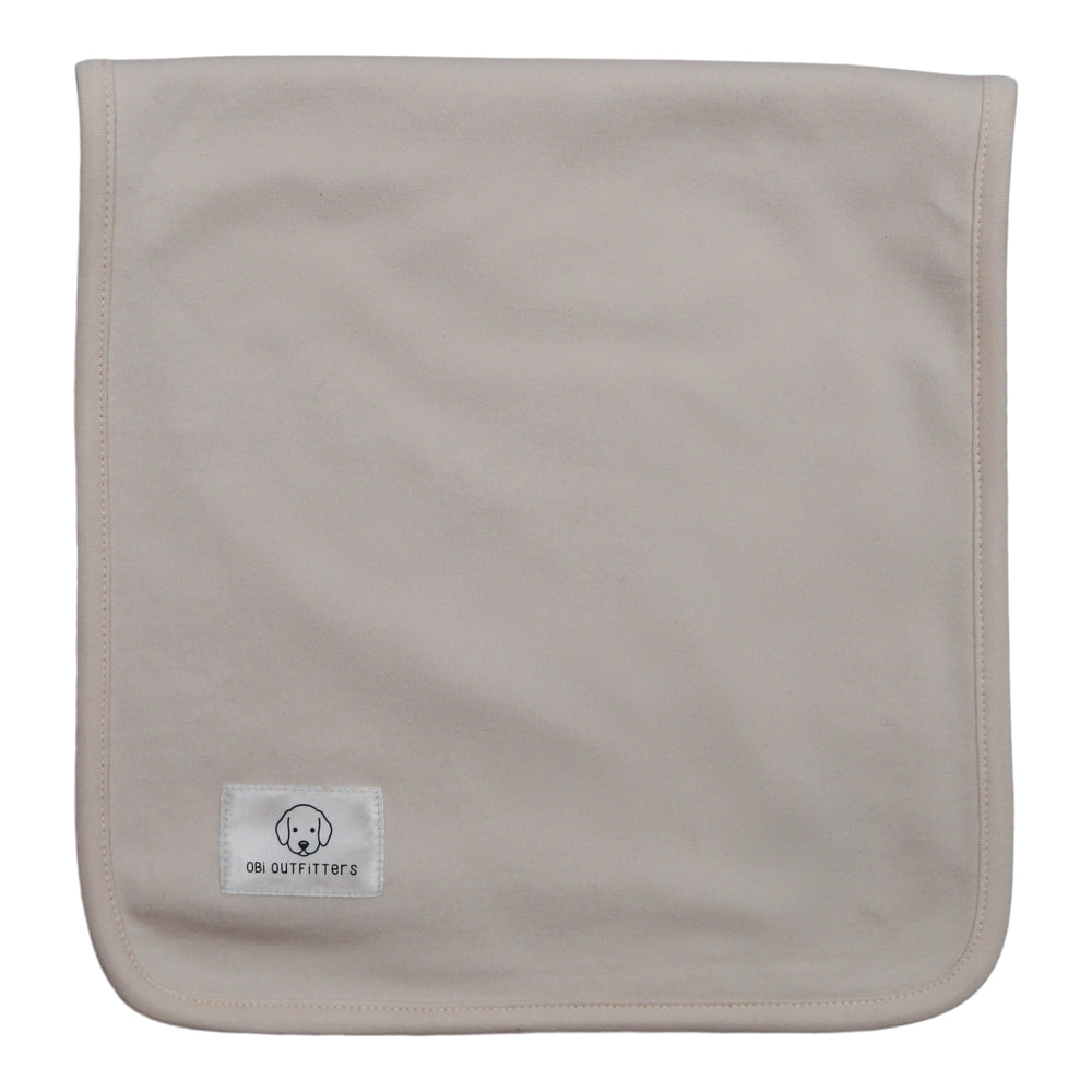 organic cotton burp cloth slightly pink for girl