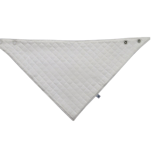 organic cotton quilted bib snowflake for baby