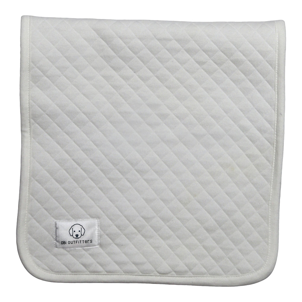 organic cotton quilted burp cloth snowflake baby girl and boy