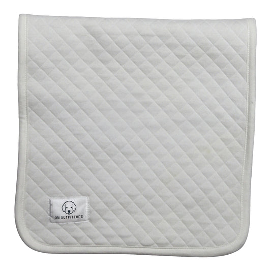 organic cotton quilted burp cloth snowflake baby girl and boy