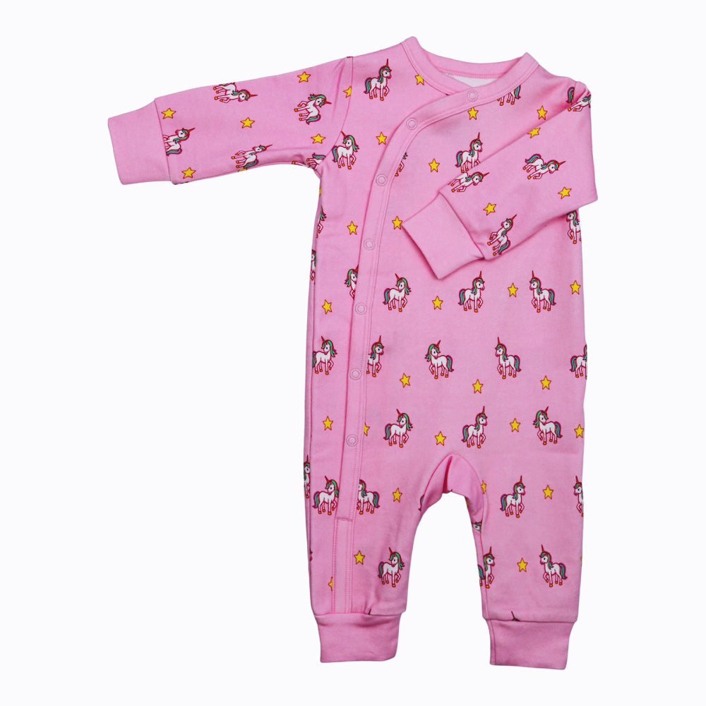 organic cotton side snap kimono for girl