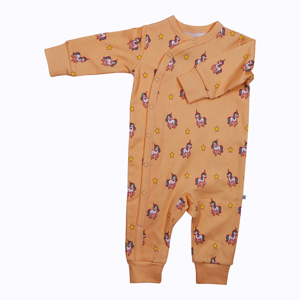 organic cotton side snap kimono for boy