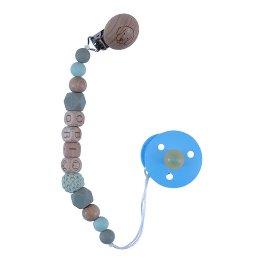 pacifier clip dewy leaf