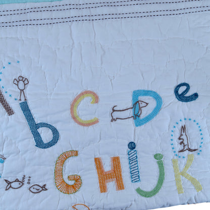 personalized alphabet baby quilt