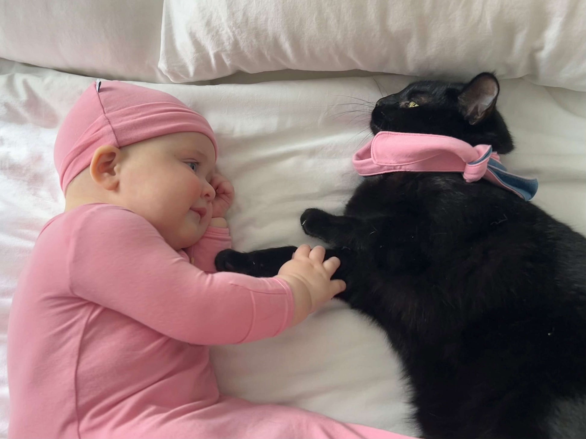 Pink Knotted Baby Gown