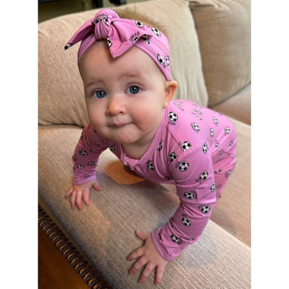 pink world soccer obi cutie bow for girl