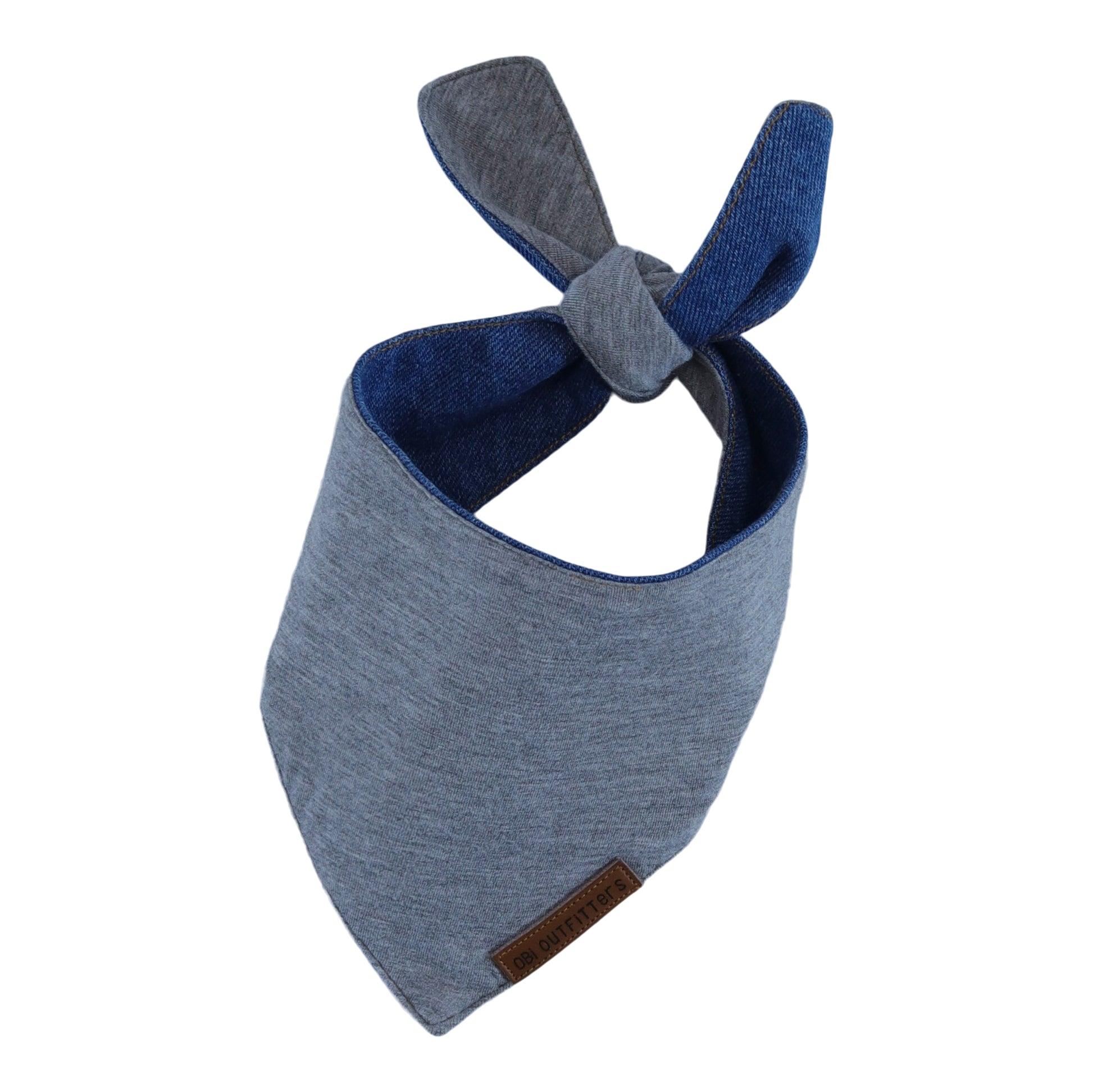 premium puppy bandana battleship grey