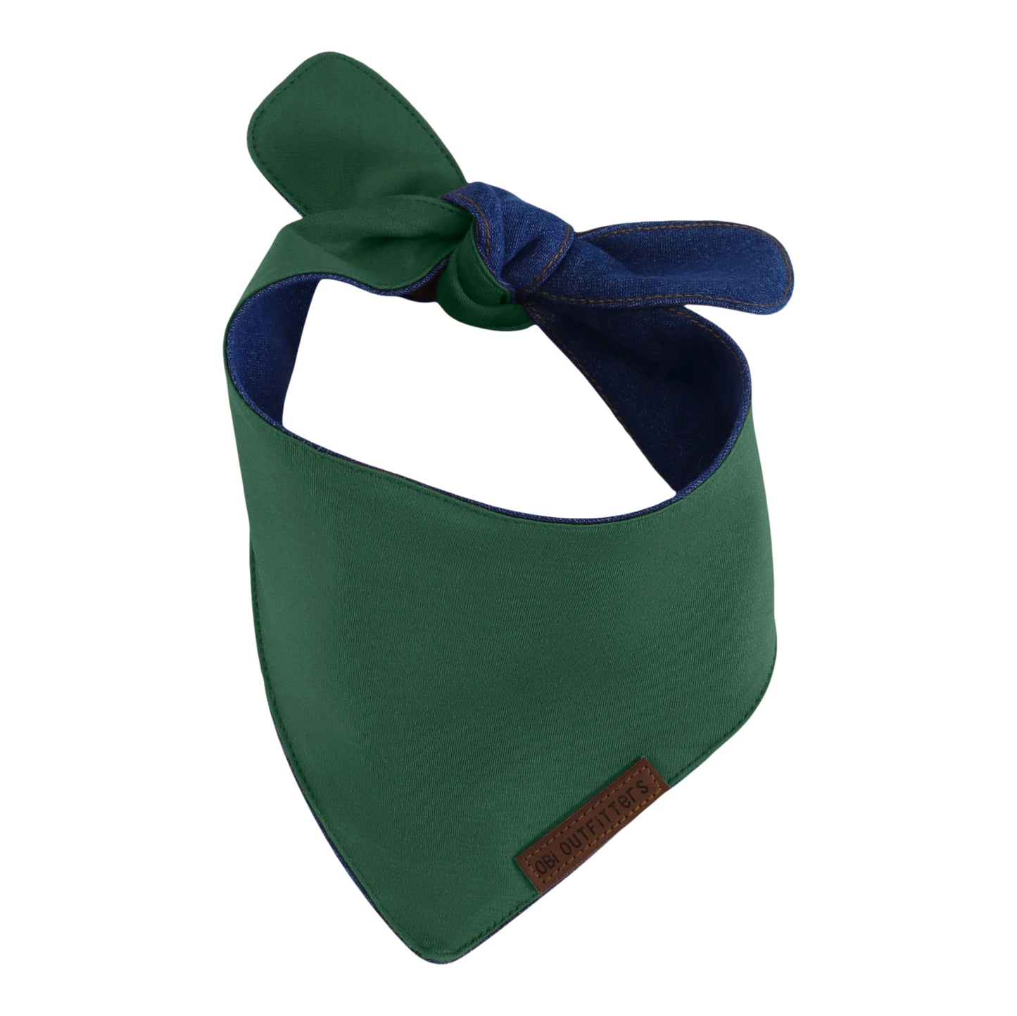 premium puppy bandana jungle green