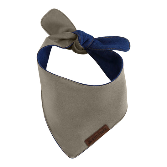 premium puppy bandana cocoa taupe