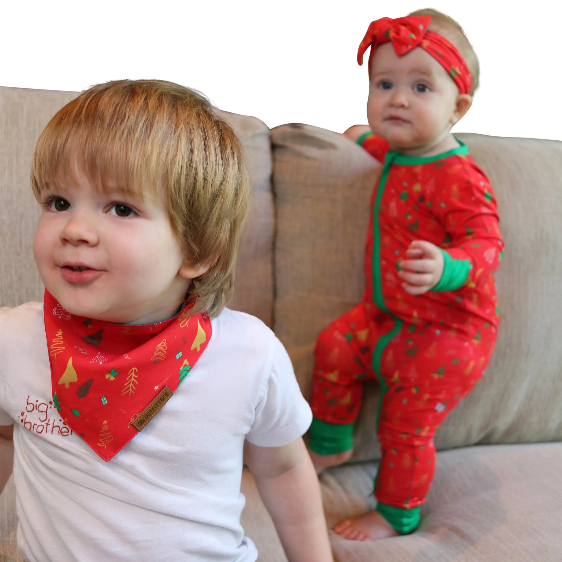 puppy bandana red christmas tree fun