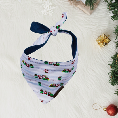 Christmas Puppy Bandana Santa Train