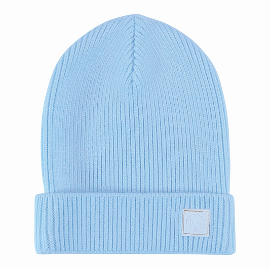 sweet knit baby beanie sky blue