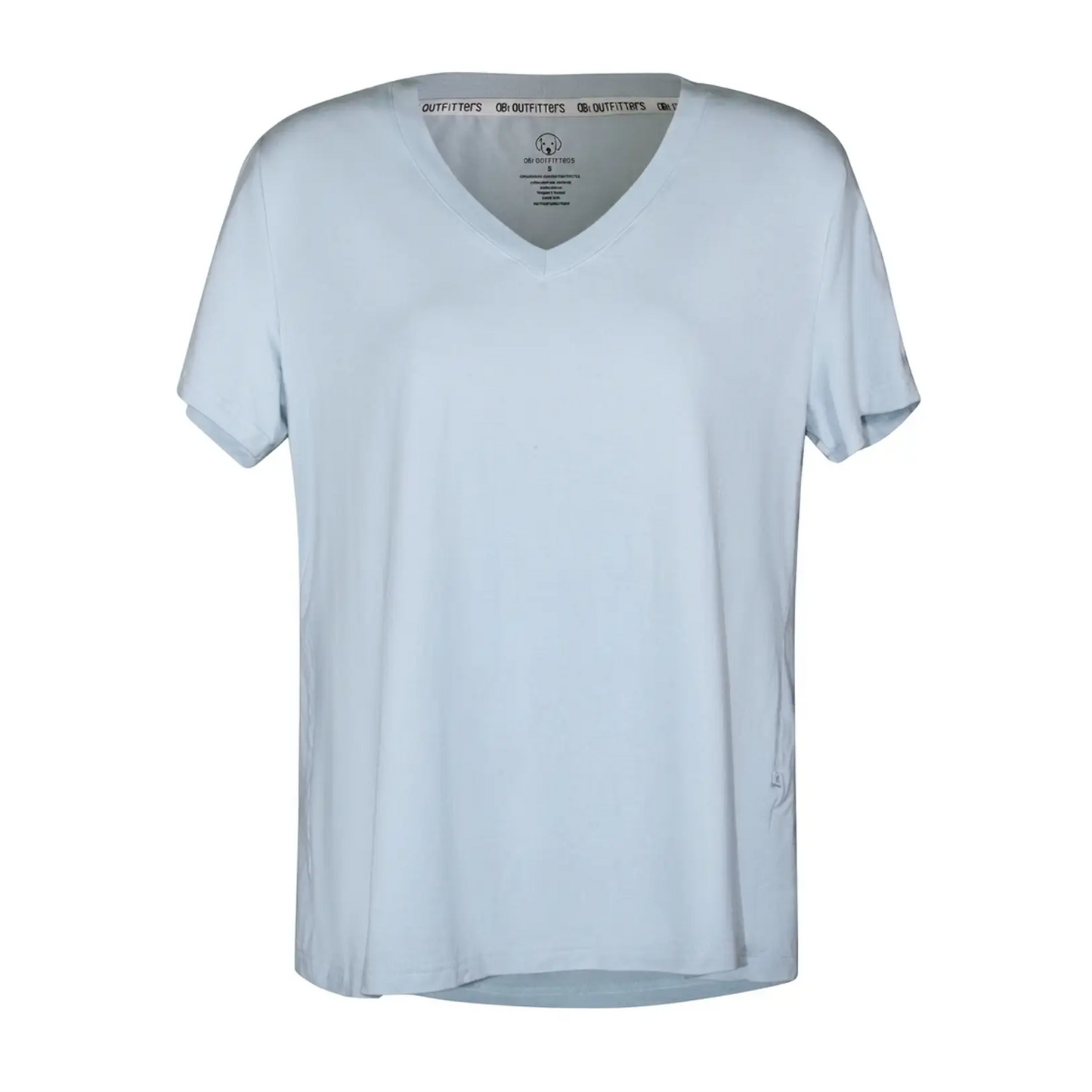 Women Premium Bamboo Together Tee Baby Blue Mist