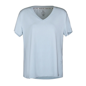 Women Premium Bamboo Together Tee Baby Blue Mist