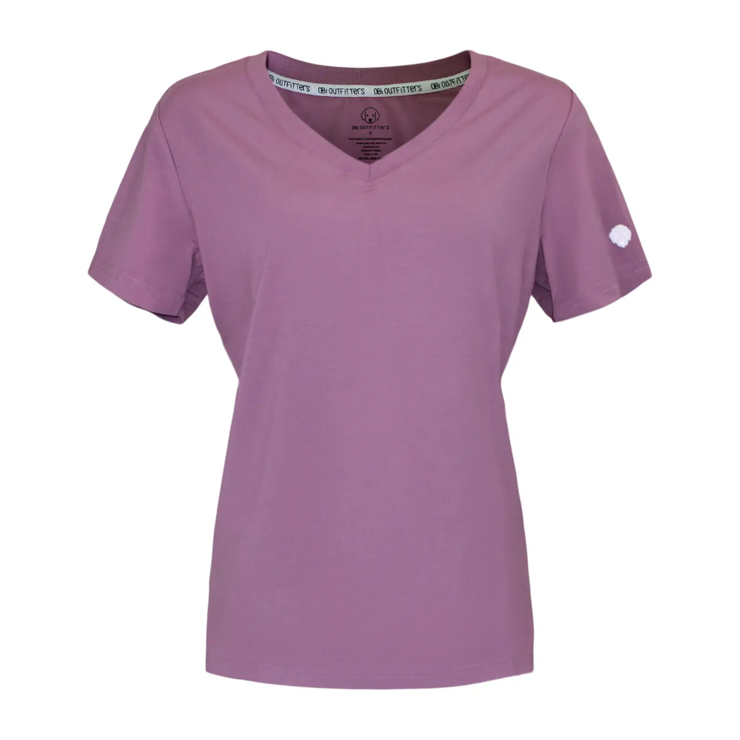 Women Premium Bamboo Together Tee Eggplant